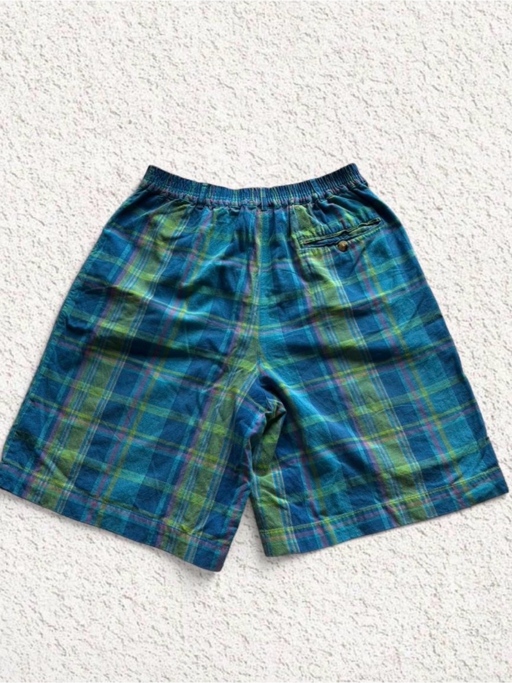 Target Men’s Plaid Shorts in Blue & Green - Picture 3 of 5
